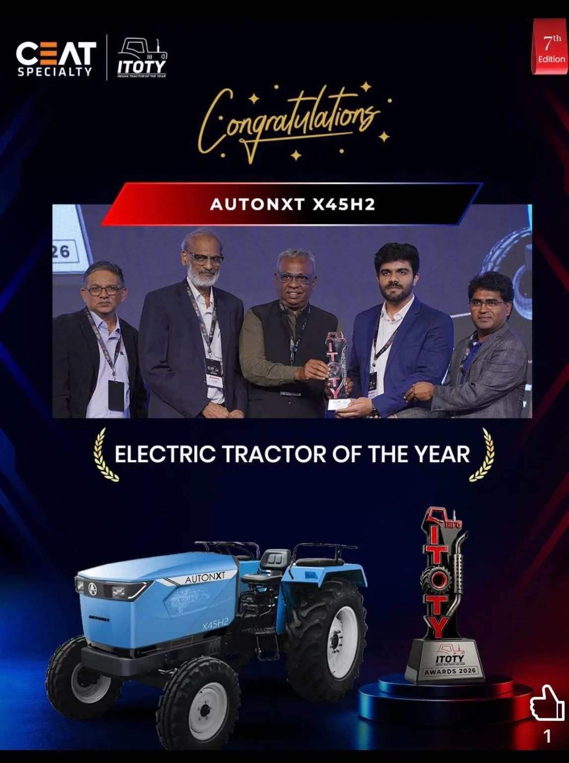 AutoNxt Electric Tractor in Action